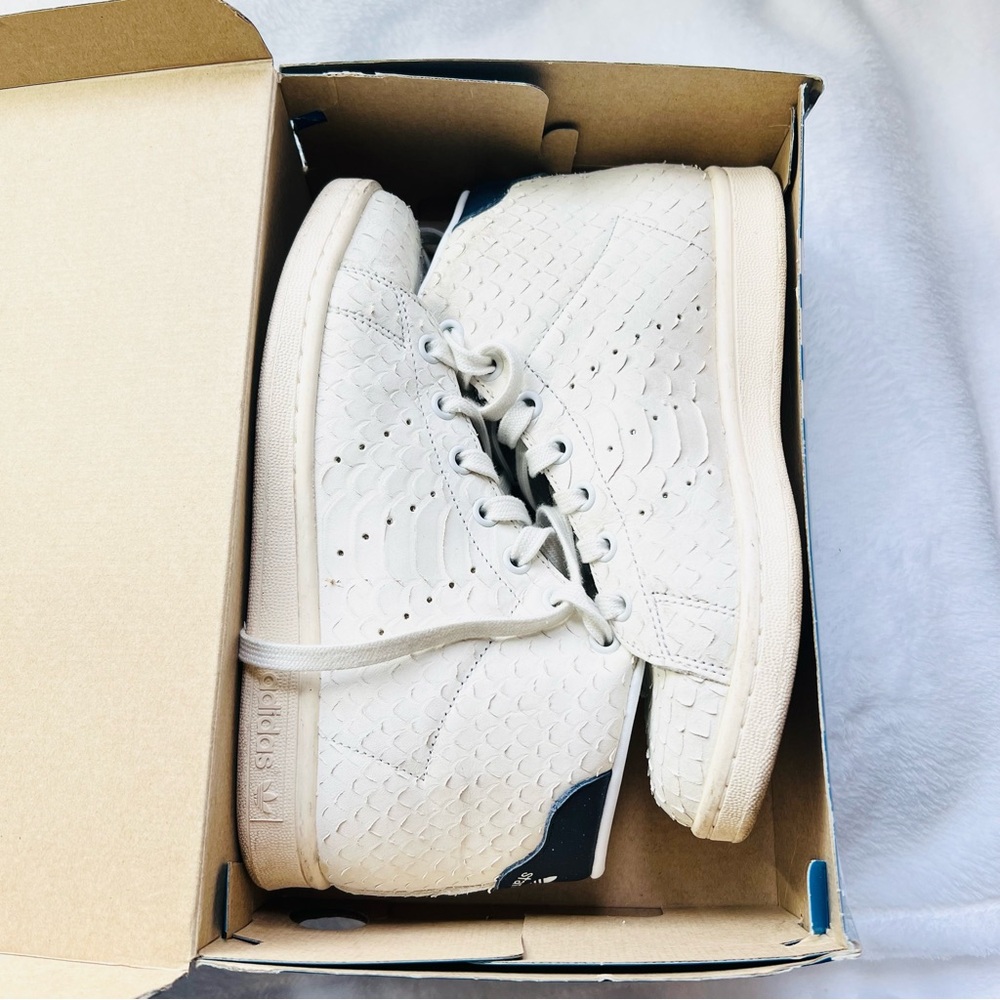 Adidas Stan Smith Snake Skin High Top Sneakers - 5.5W
